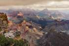Clouds and mist, Grand Canyon National Park, Arizona Art Print